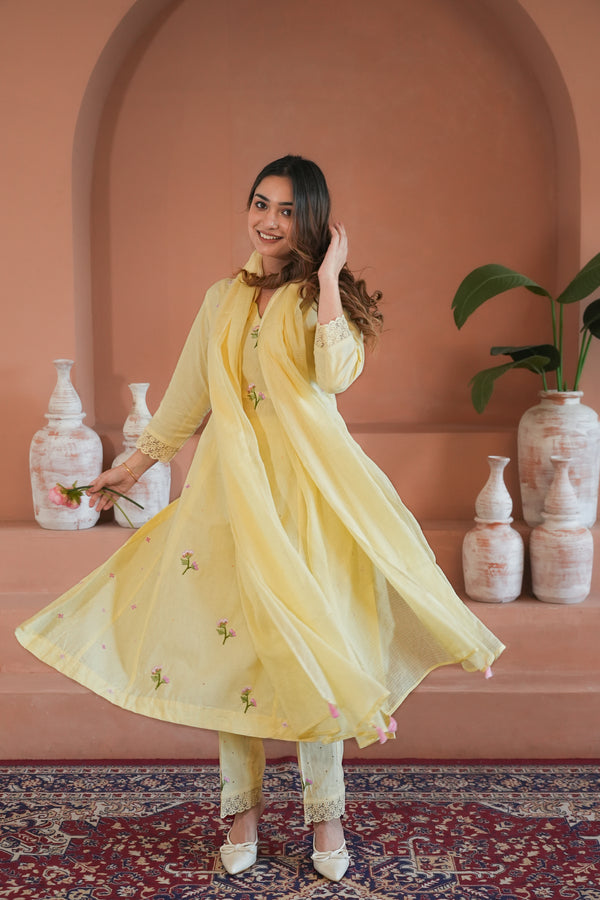 Saba hand embroidered 3 pc set