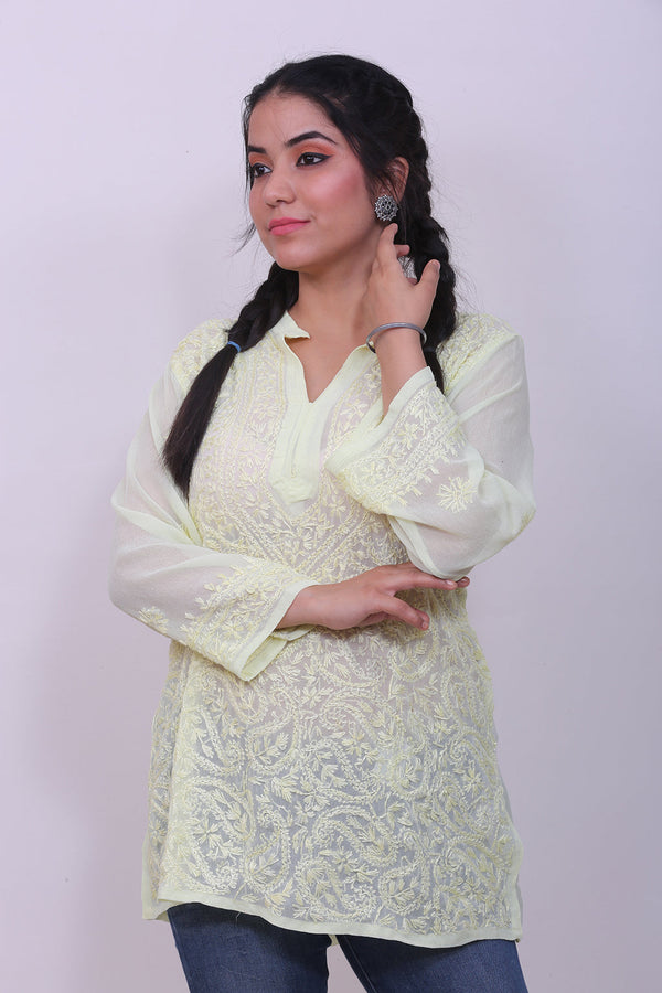 Chikankari Georgette Top